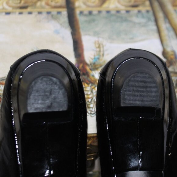 Sofft Simone Black Patent Open Toe Heels - Picture 13 of 15